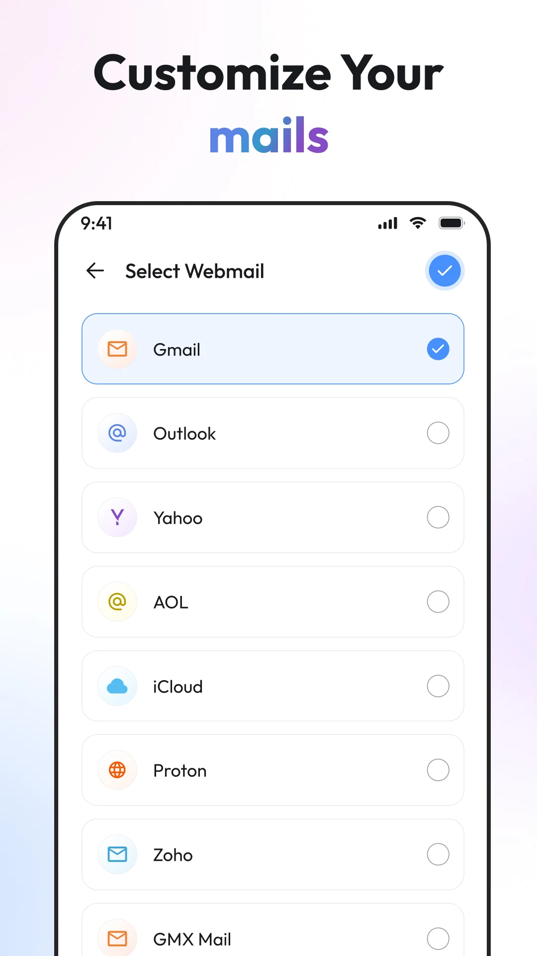 All Mail Inbox screenshot